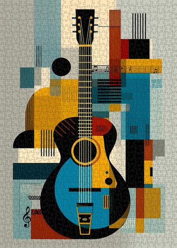 Guitarra de arte moderno rompecabezas Puzzle 1000 piezas